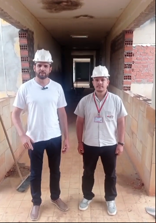 Secretário Guilherme Zandonadi e o diretor do HSCJ Matheus Correa